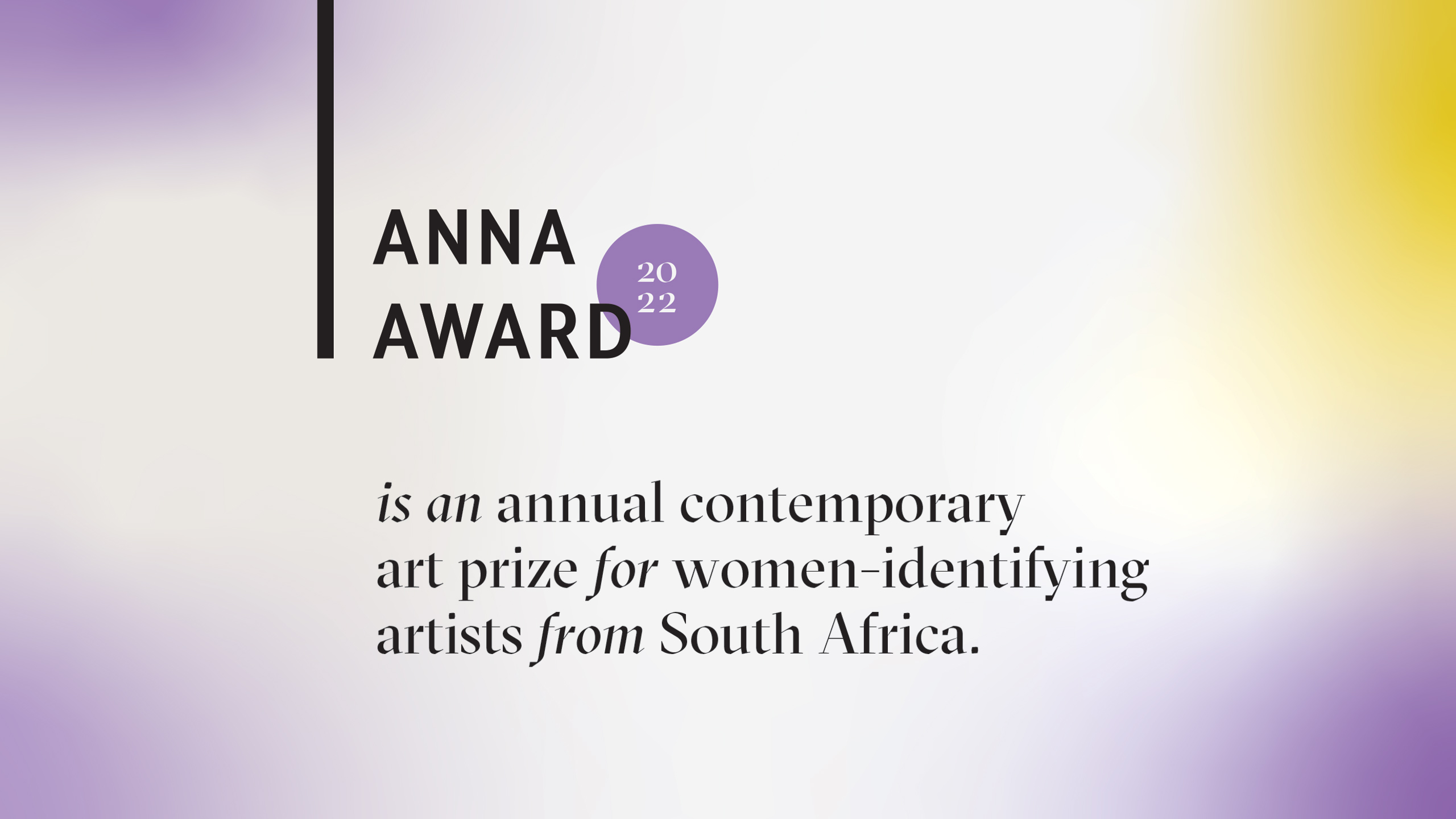 Anna Award Competition Poster
